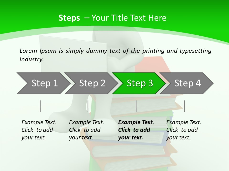 Student White Relax PowerPoint Template