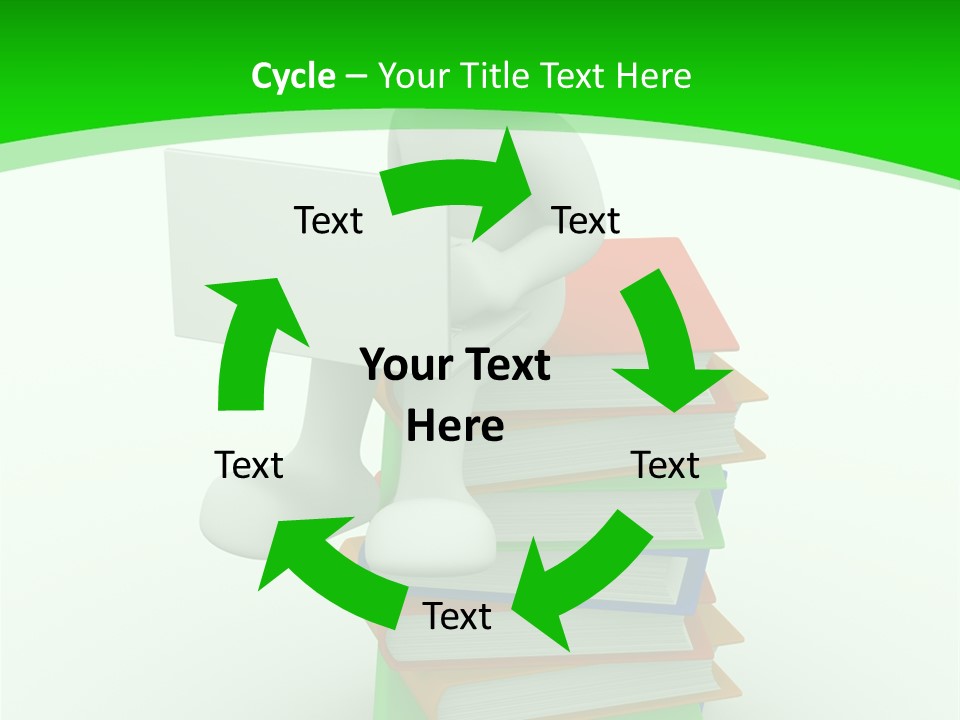 Student White Relax PowerPoint Template