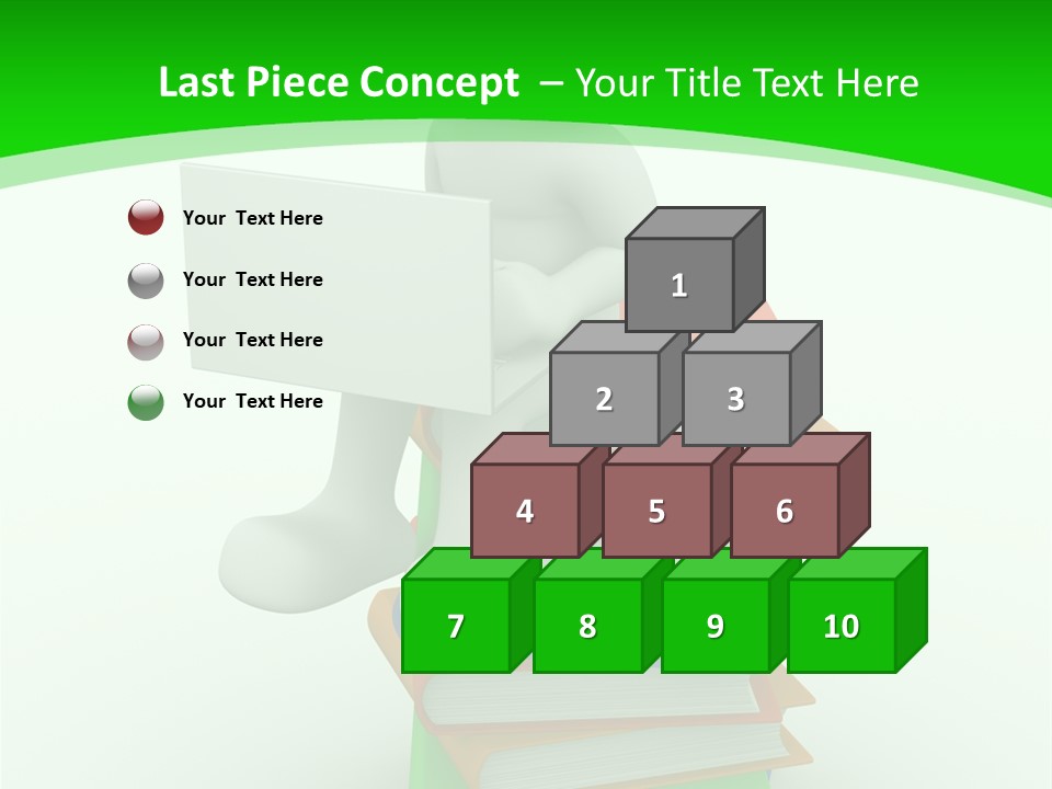 Student White Relax PowerPoint Template