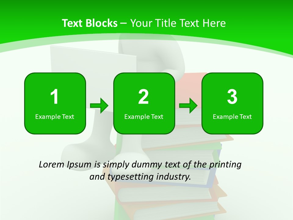 Student White Relax PowerPoint Template