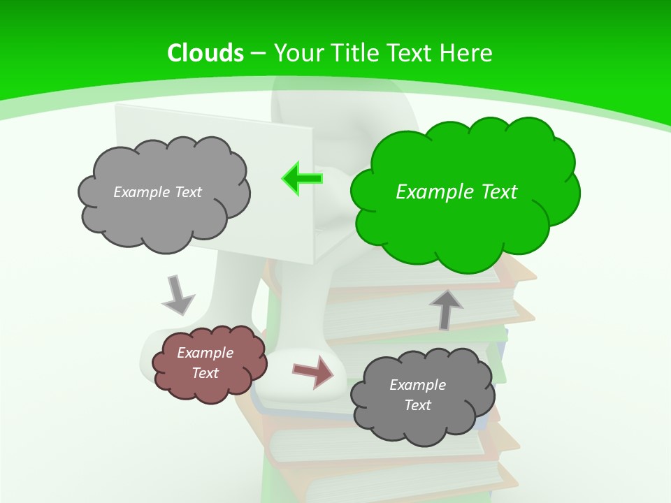 Student White Relax PowerPoint Template