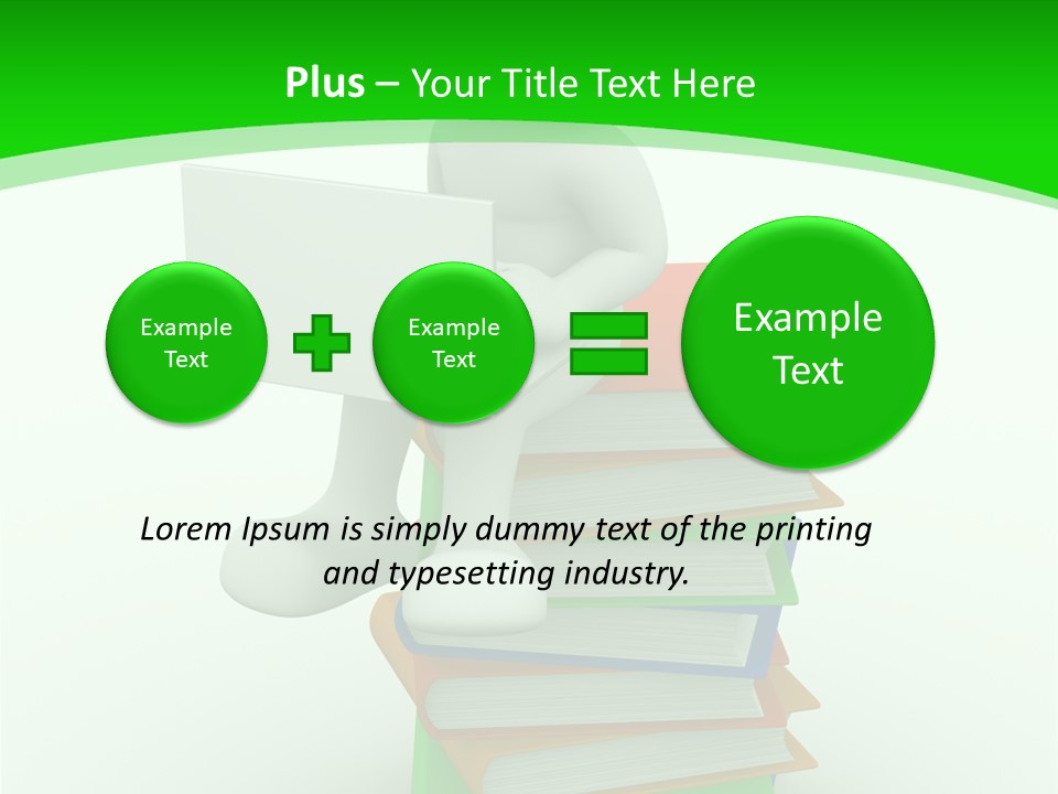 Student White Relax PowerPoint Template