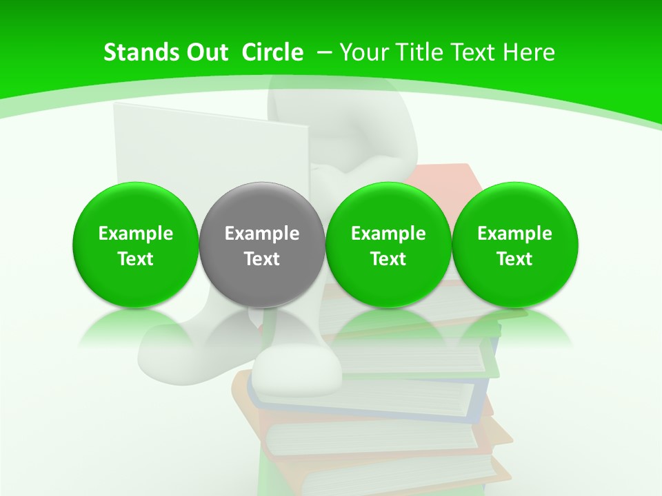 Student White Relax PowerPoint Template