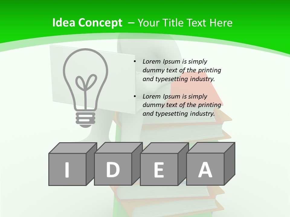 Student White Relax PowerPoint Template