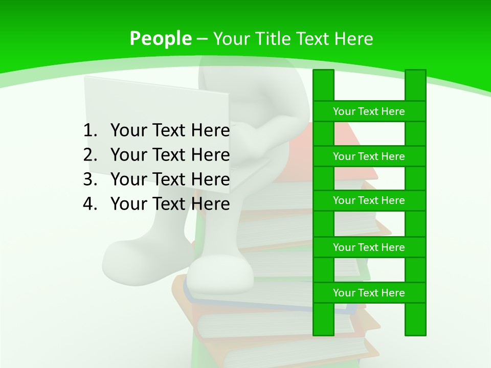 Student White Relax PowerPoint Template