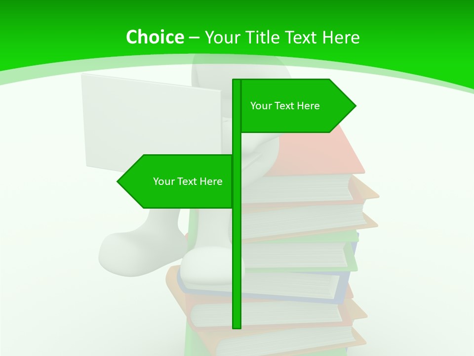 Student White Relax PowerPoint Template