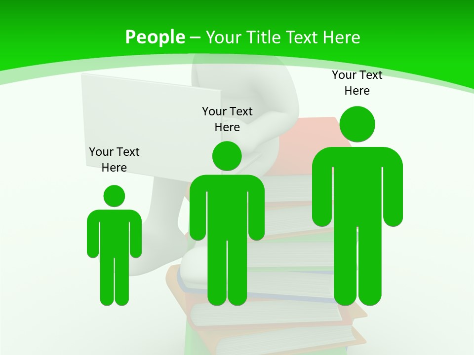 Student White Relax PowerPoint Template