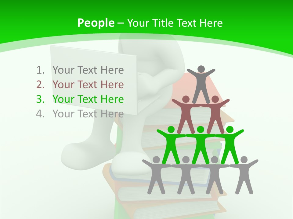 Student White Relax PowerPoint Template