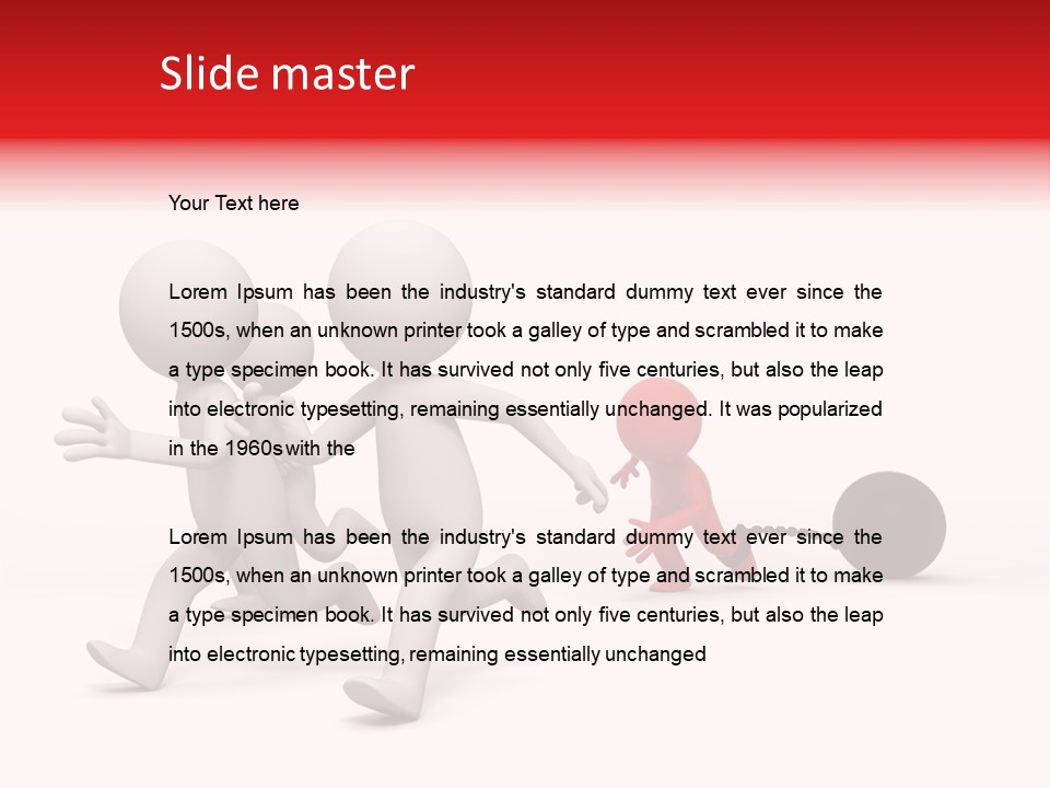 Cartoon People Finance PowerPoint Template