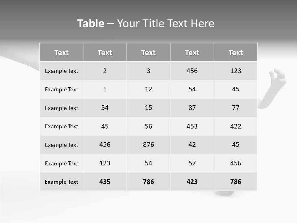 Accuse White Background PowerPoint Template