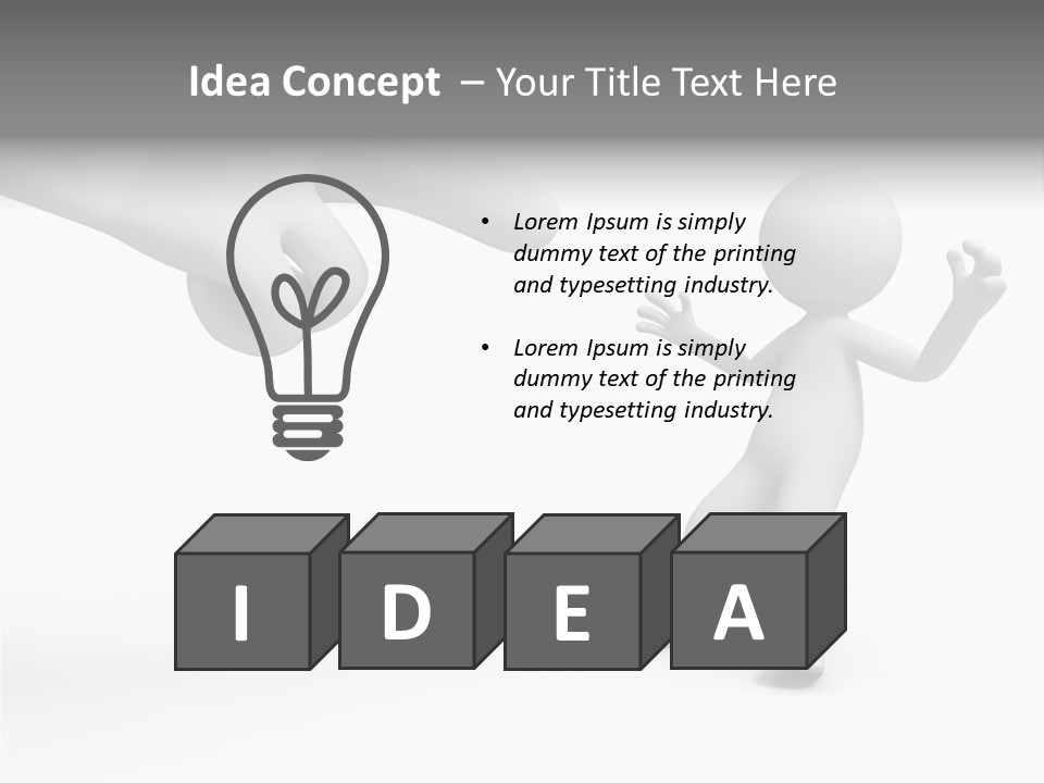 Accuse White Background PowerPoint Template