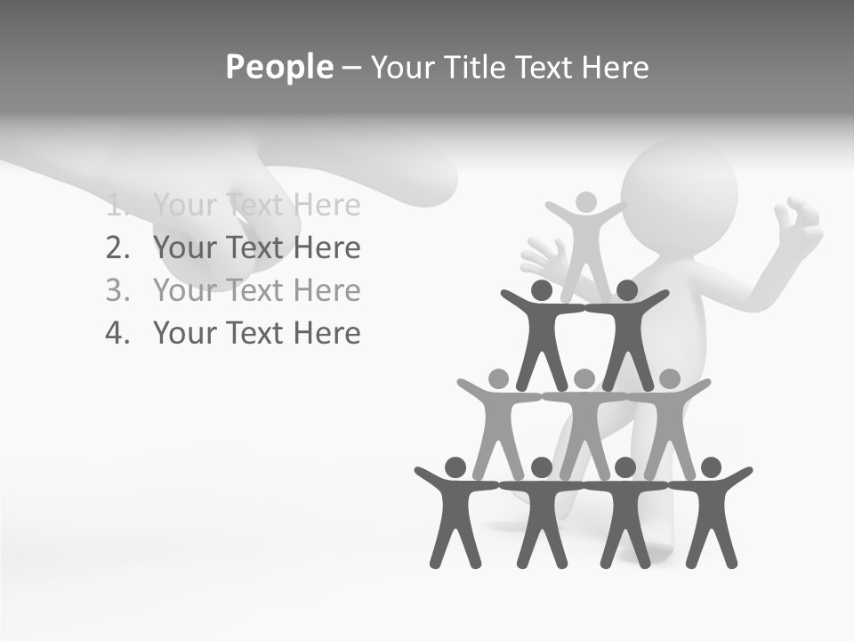 Accuse White Background PowerPoint Template