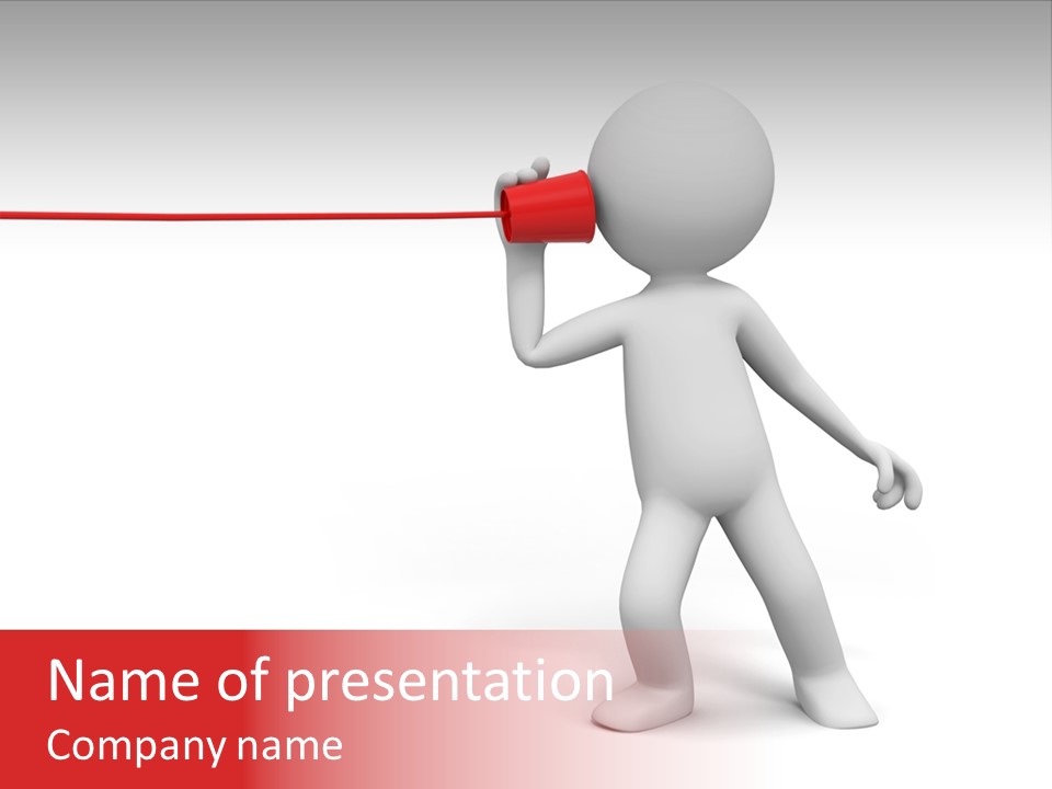 Illustration Show Grey PowerPoint Template