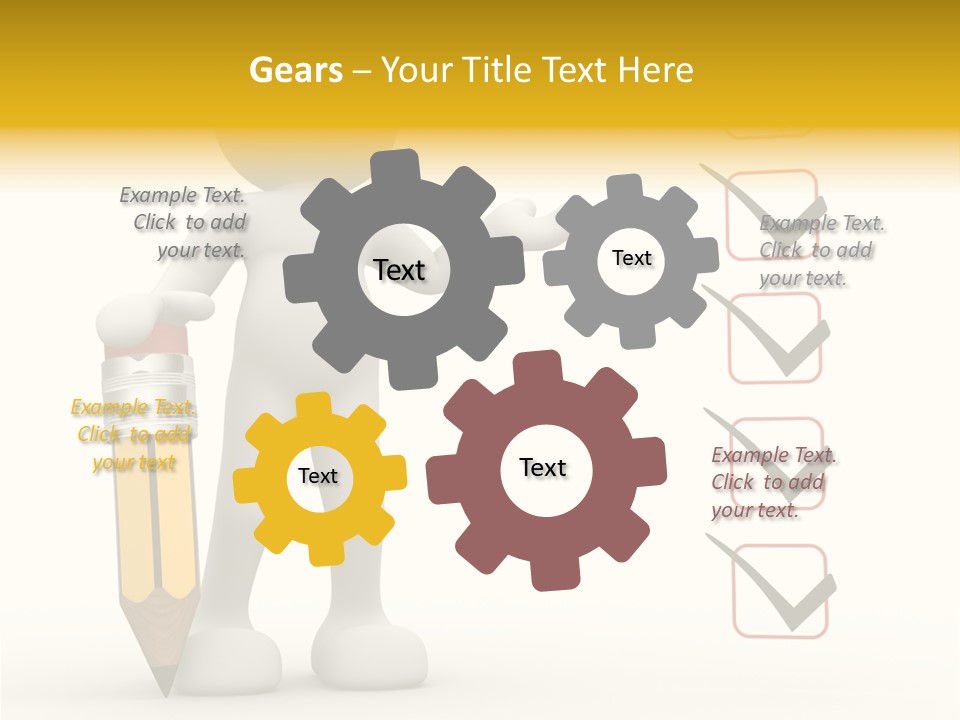 Paper Pencil Graphics PowerPoint Template