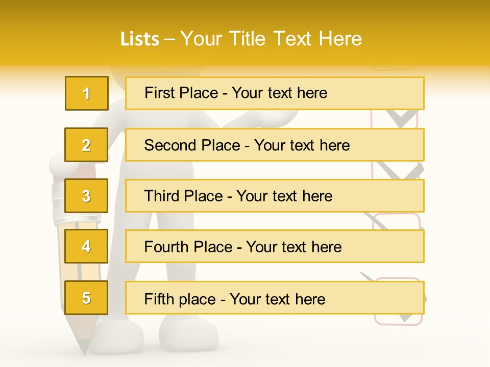 Paper Pencil Graphics PowerPoint Template
