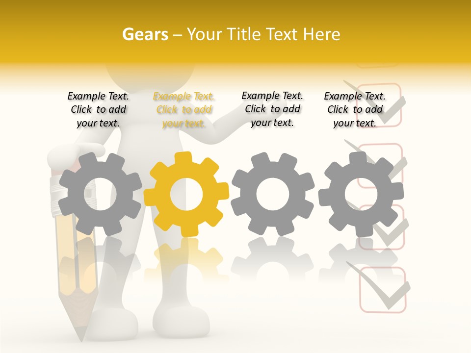 Paper Pencil Graphics PowerPoint Template