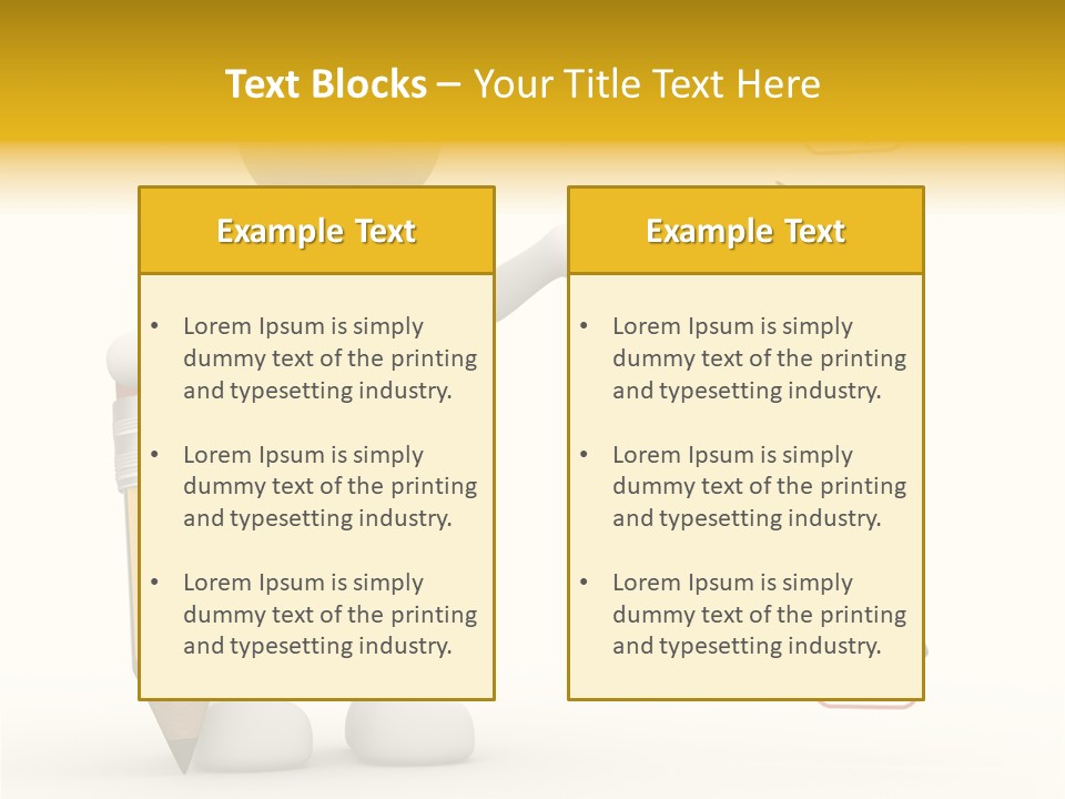 Paper Pencil Graphics PowerPoint Template
