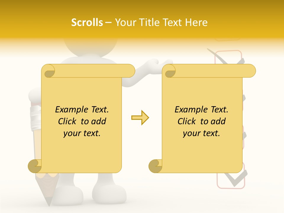 Paper Pencil Graphics PowerPoint Template