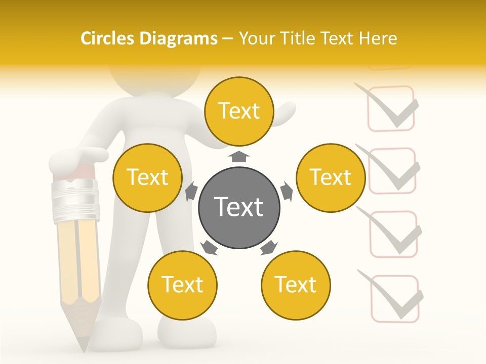 Paper Pencil Graphics PowerPoint Template