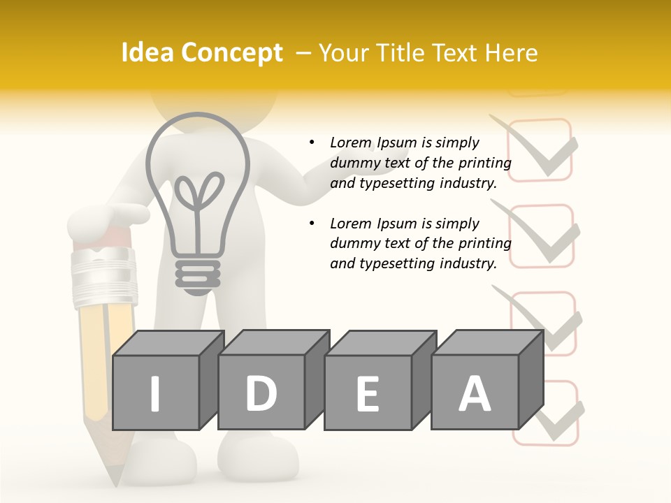 Paper Pencil Graphics PowerPoint Template