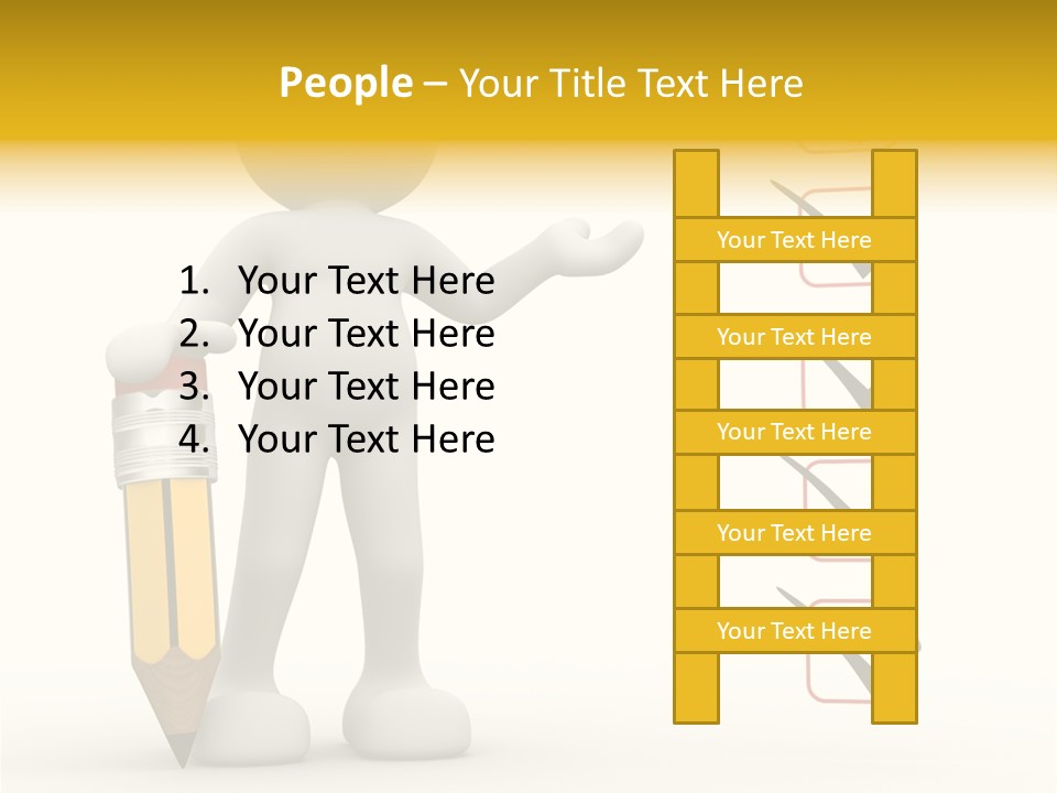 Paper Pencil Graphics PowerPoint Template