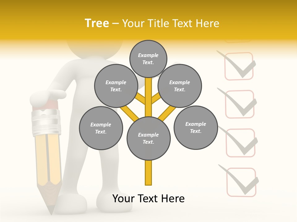 Paper Pencil Graphics PowerPoint Template