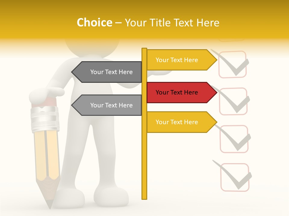 Paper Pencil Graphics PowerPoint Template