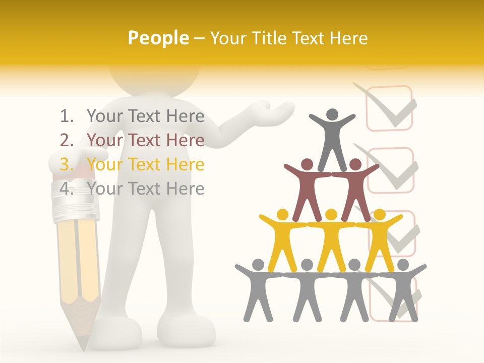 Paper Pencil Graphics PowerPoint Template