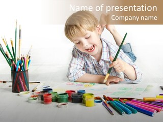 Leisure Create Preschooler PowerPoint Template