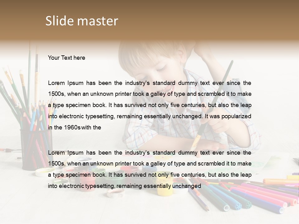 Leisure Create Preschooler PowerPoint Template