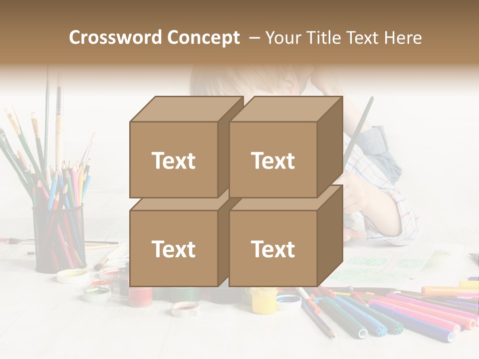 Leisure Create Preschooler PowerPoint Template