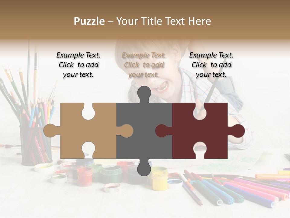 Leisure Create Preschooler PowerPoint Template