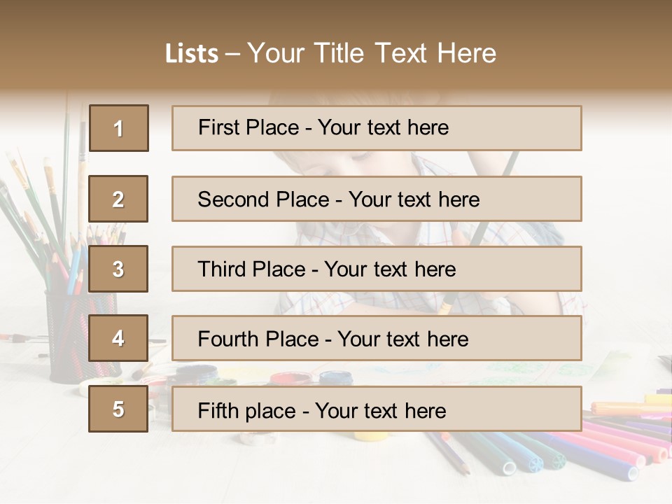 Leisure Create Preschooler PowerPoint Template