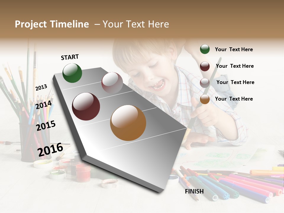 Leisure Create Preschooler PowerPoint Template
