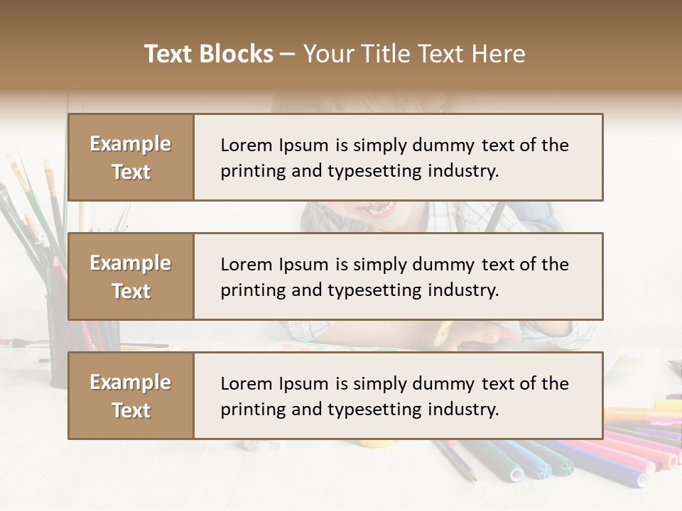 Leisure Create Preschooler PowerPoint Template