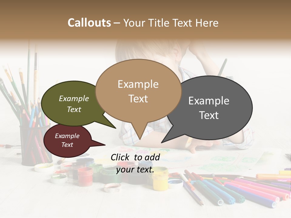 Leisure Create Preschooler PowerPoint Template