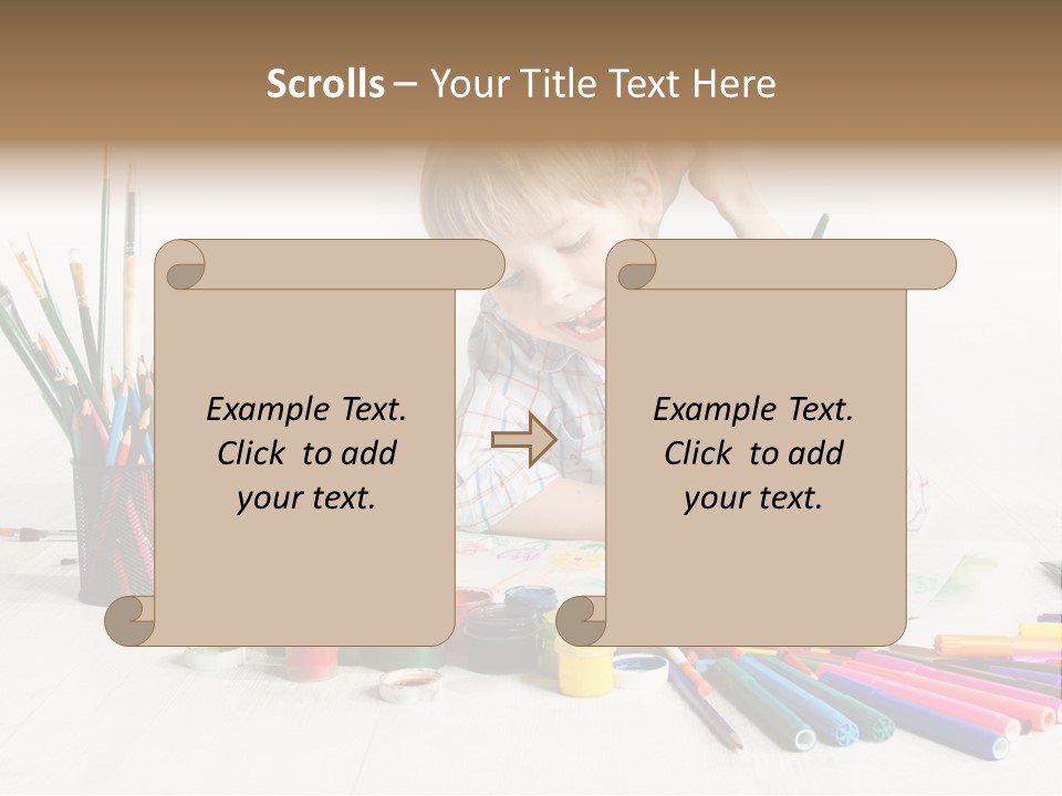 Leisure Create Preschooler PowerPoint Template