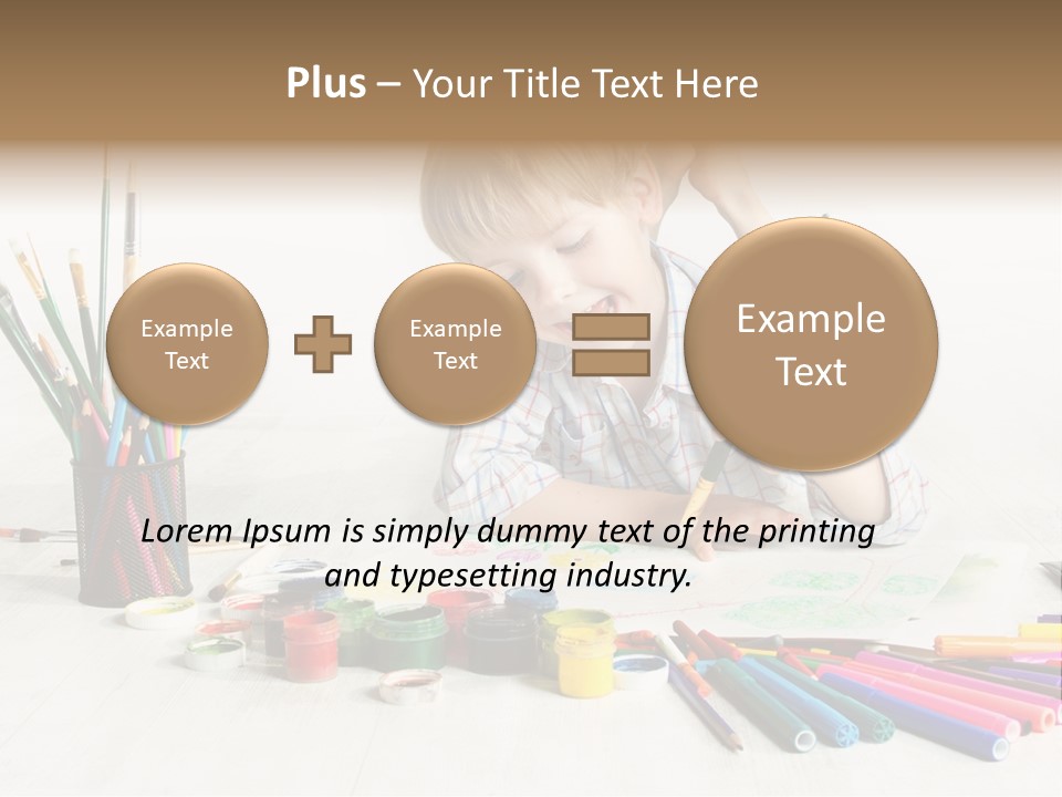 Leisure Create Preschooler PowerPoint Template