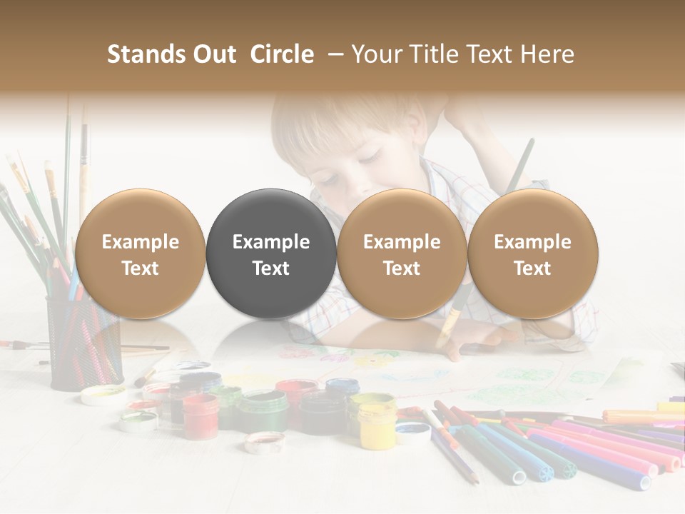 Leisure Create Preschooler PowerPoint Template