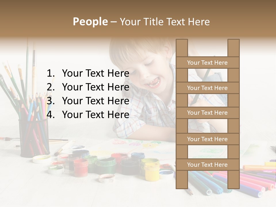 Leisure Create Preschooler PowerPoint Template