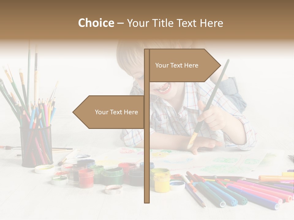 Leisure Create Preschooler PowerPoint Template