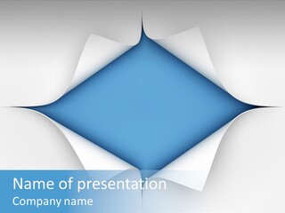 Sheet Turn Empty PowerPoint Template