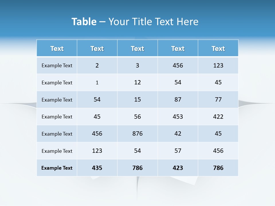 Sheet Turn Empty PowerPoint Template