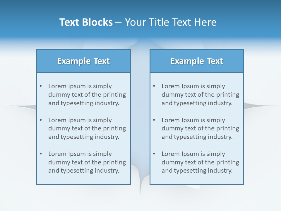 Sheet Turn Empty PowerPoint Template