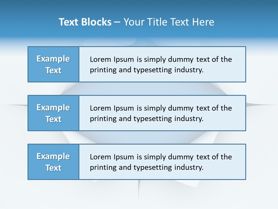 Sheet Turn Empty PowerPoint Template