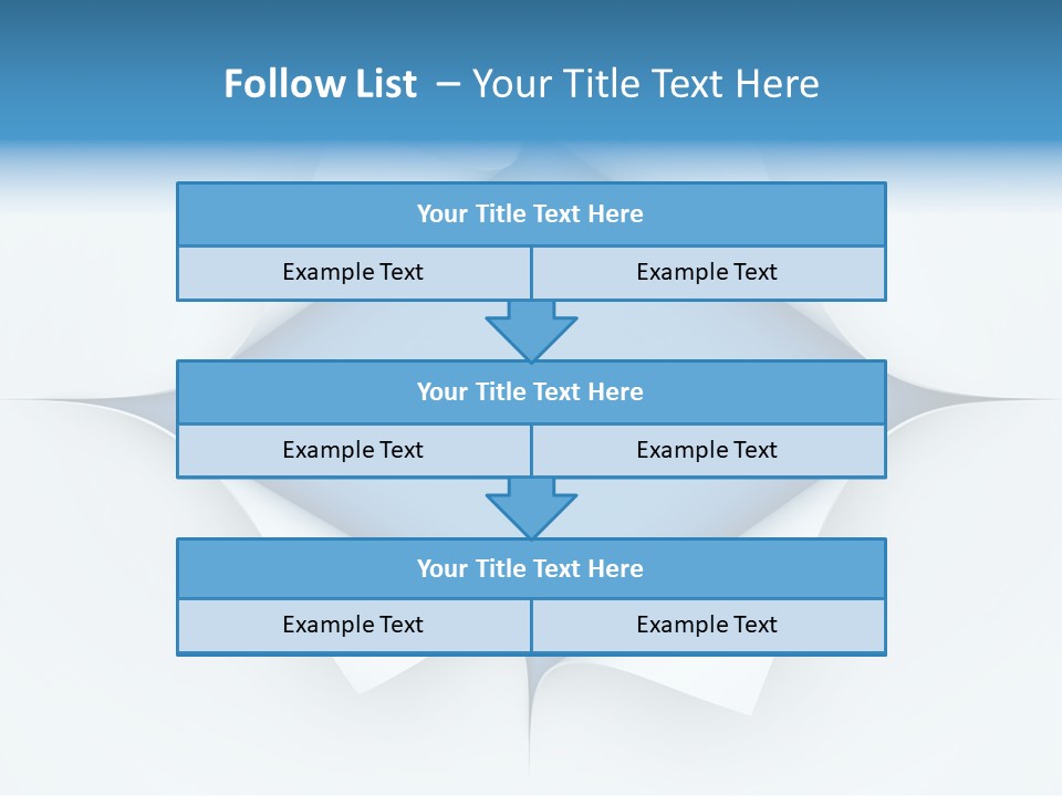 Sheet Turn Empty PowerPoint Template