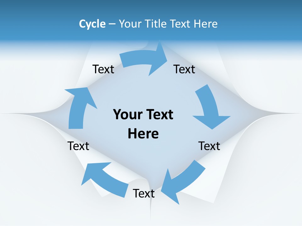 Sheet Turn Empty PowerPoint Template