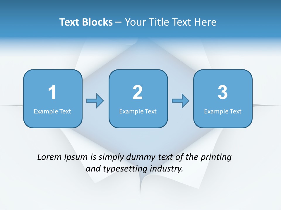 Sheet Turn Empty PowerPoint Template