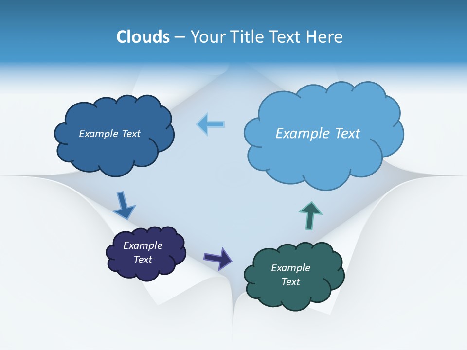 Sheet Turn Empty PowerPoint Template