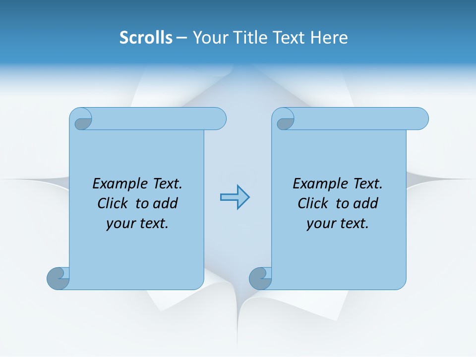 Sheet Turn Empty PowerPoint Template
